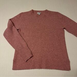 J. Crew Factory Crewneck Extra Soft Sweater in Extra Soft Yarn - Pink Color